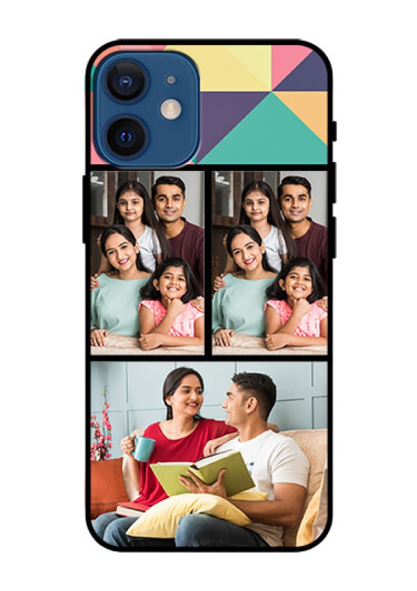 Iphone 12 Mini Custom Glass Phone Case  - Bulk Pic Upload Design