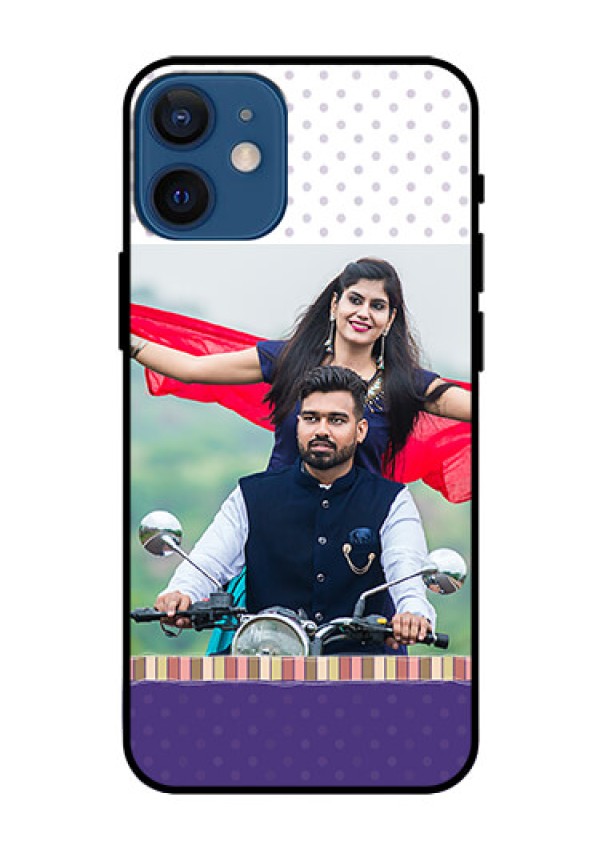 Iphone 12 Mini Photo Printing on Glass Case  - Cute Family Design