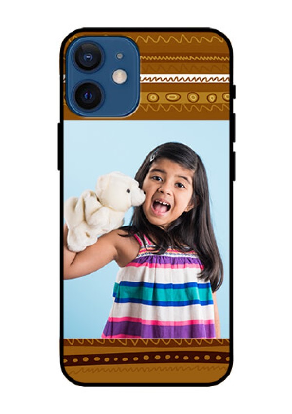 Iphone 12 Mini Custom Glass Phone Case  - Friends Picture Upload Design 