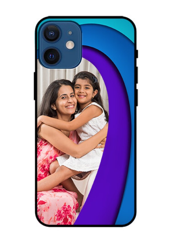 Iphone 12 Mini Photo Printing on Glass Case  - Simple Pattern Design