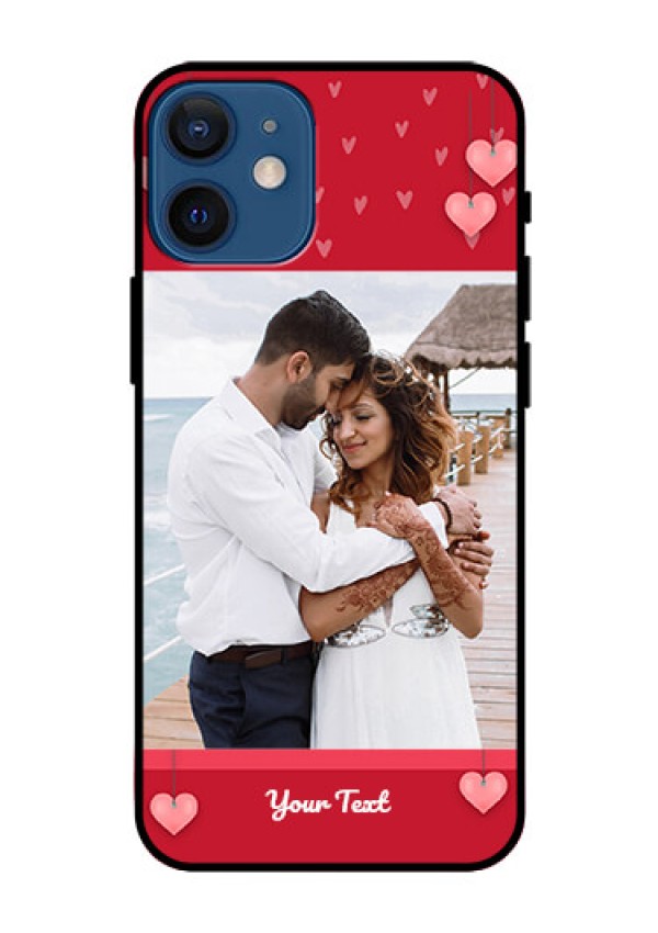Iphone 12 Mini Custom Glass Phone Case  - Valentines Day Design