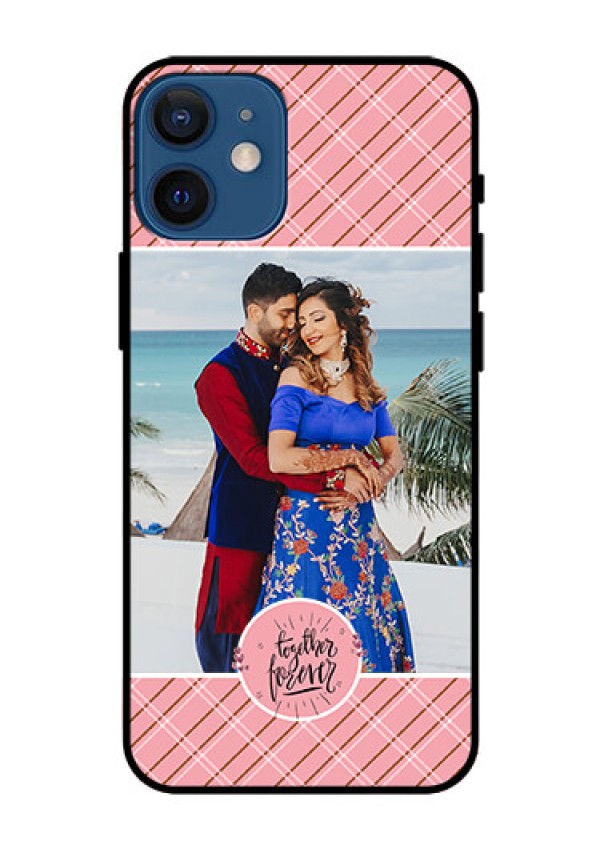 Iphone 12 Mini Personalized Glass Phone Case  - Together Forever Design