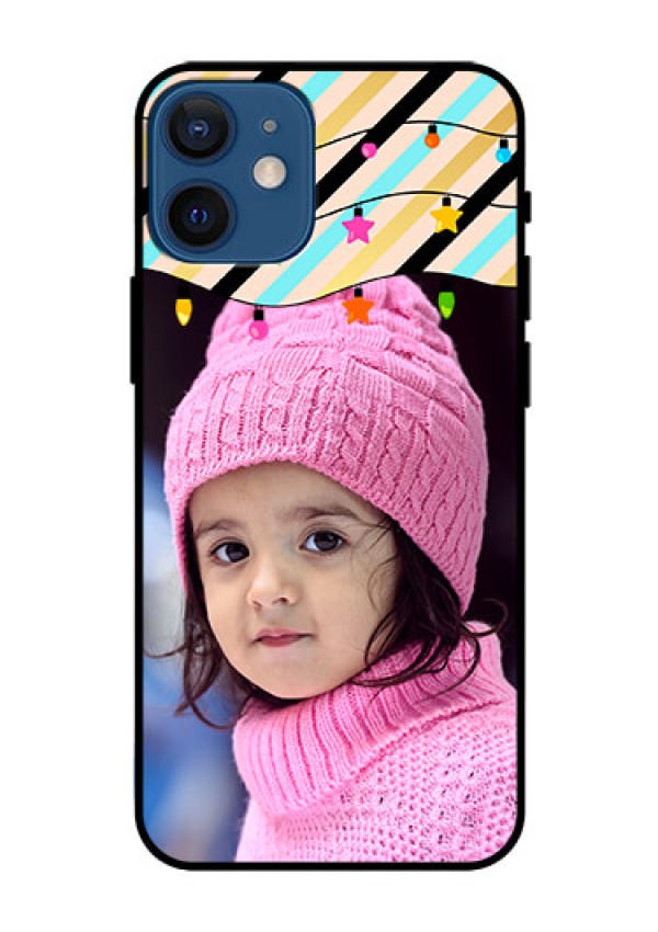 Iphone 12 Mini Custom Glass Mobile Case  - Lights Hanging Design