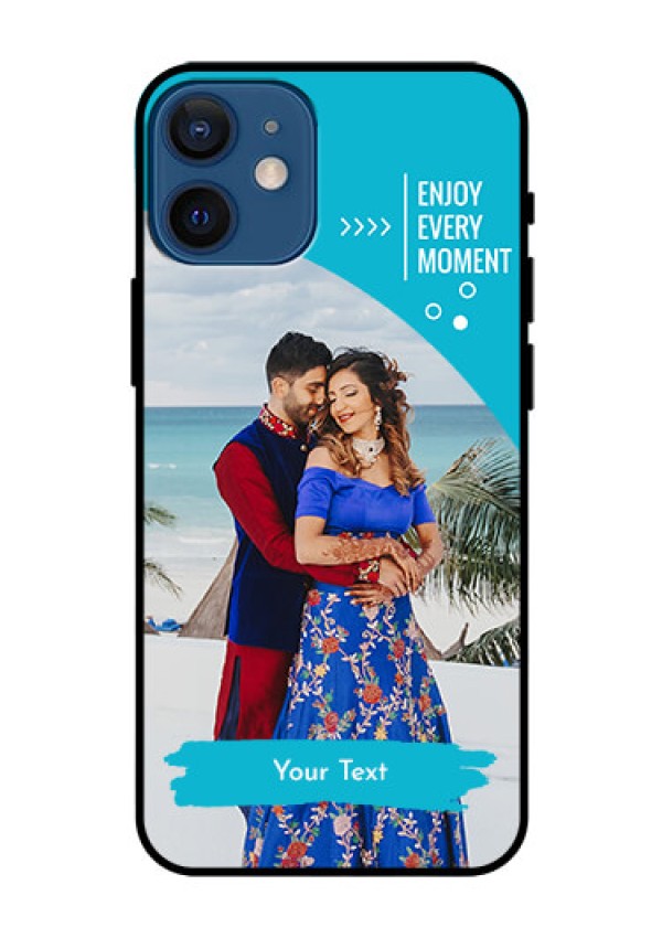 Iphone 12 Mini Custom Glass Mobile Case  - Happy Moment Design