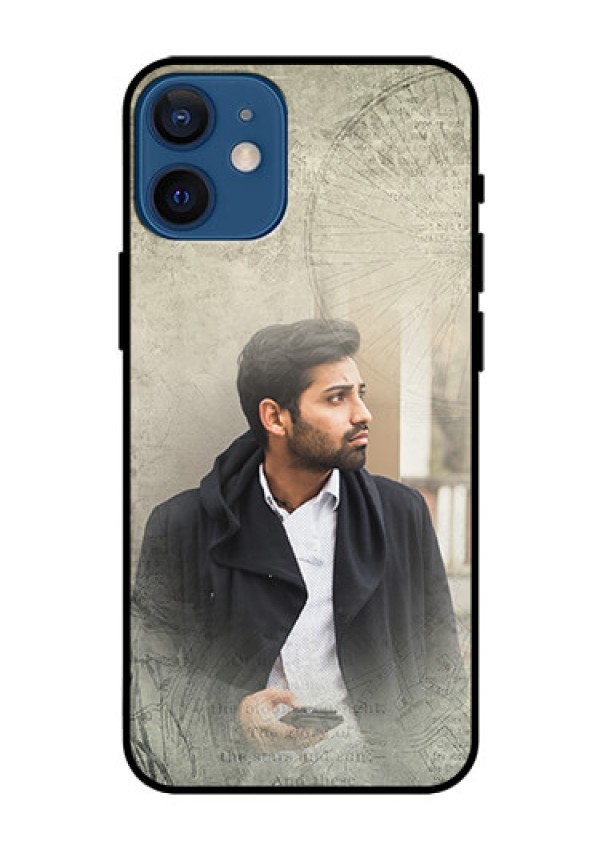 Iphone 12 Mini Custom Glass Phone Case  - with vintage design