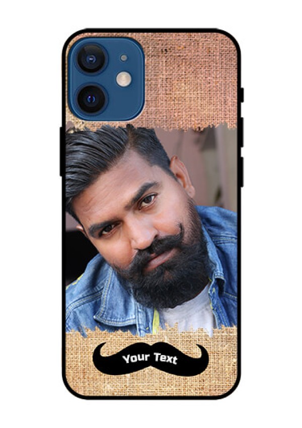Iphone 12 Mini Personalized Glass Phone Case  - with Texture Design