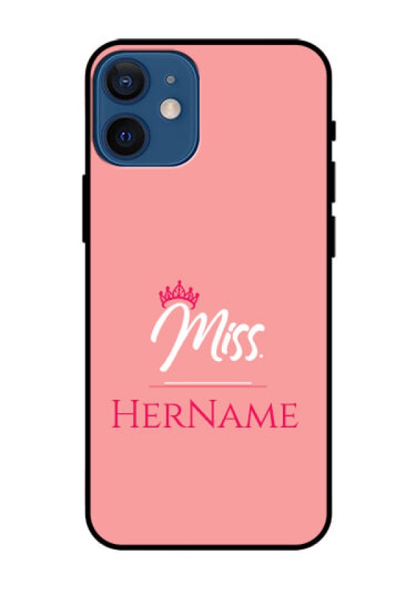 Iphone 12 Mini Custom Glass Phone Case Mrs with Name
