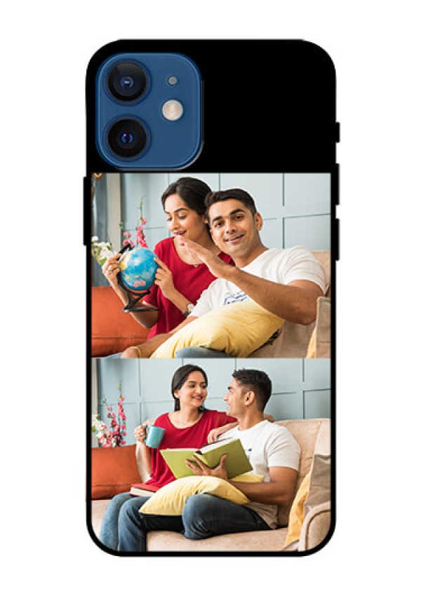 Iphone 12 Mini 2 Images on Glass Phone Cover