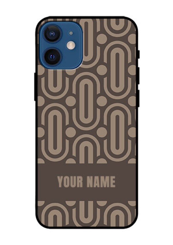 iPhone 12 Mini Custom Glass Phone Case - Captivating Zero Pattern Design