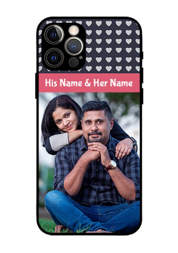 Iphone 12 Pro Custom Glass Mobile Case  - Love Symbols Design