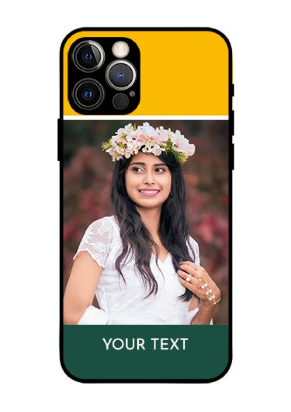 Iphone 12 Pro Photo Printing on Glass Case  - Love You Design
