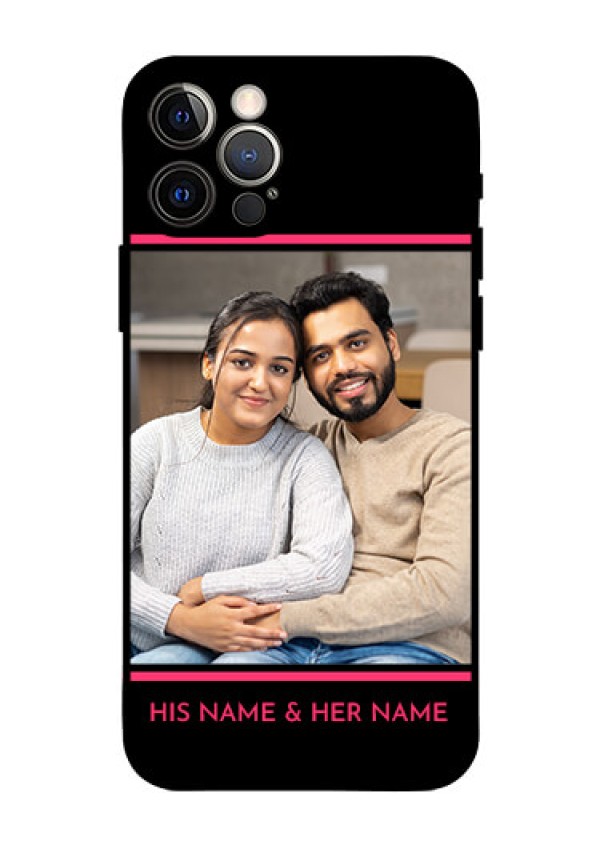 Iphone 12 Pro Custom Glass Mobile Case  - with Add Text Design