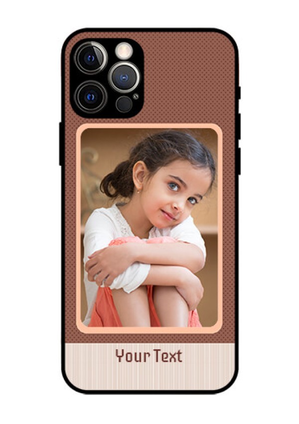 Iphone 12 Pro Custom Glass Phone Case  - Simple Pic Upload Design