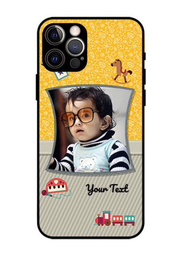 Iphone 12 Pro Personalized Glass Phone Case  - Baby Picture Upload Design