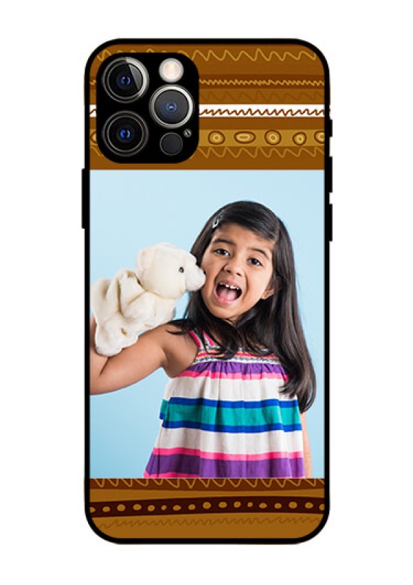 Iphone 12 Pro Custom Glass Phone Case  - Friends Picture Upload Design 