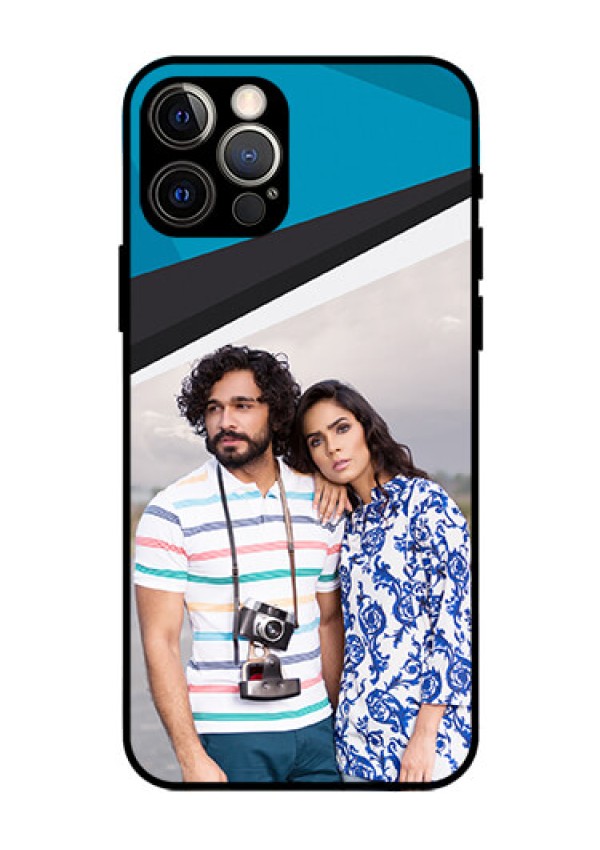 Iphone 12 Pro Photo Printing on Glass Case  - Simple Pattern Photo Upload Design