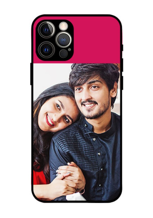 Iphone 12 Pro Custom Glass Mobile Case  - Anniversary Cover Design
