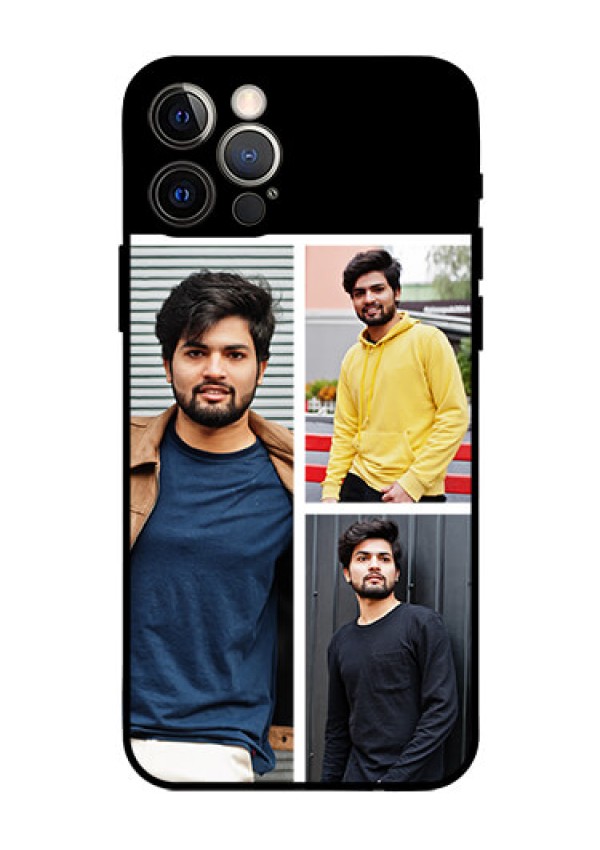 Iphone 12 Pro Photo Printing on Glass Case  - Upload Multiple Picture Design