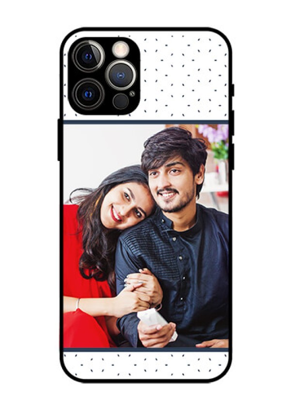 Iphone 12 Pro Personalized Glass Phone Case  - Premium Dot Design