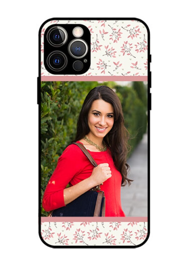 Iphone 12 Pro Custom Glass Phone Case  - Premium Floral Design