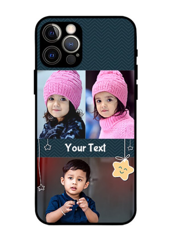 Iphone 12 Pro Custom Glass Mobile Case  - Hanging Stars Design