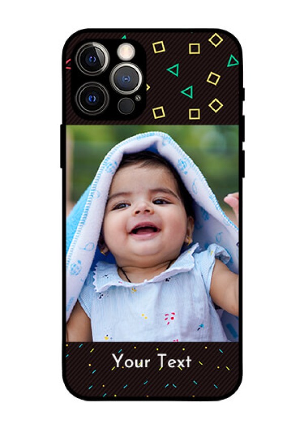 Iphone 12 Pro Custom Glass Phone Case  - with confetti birthday design