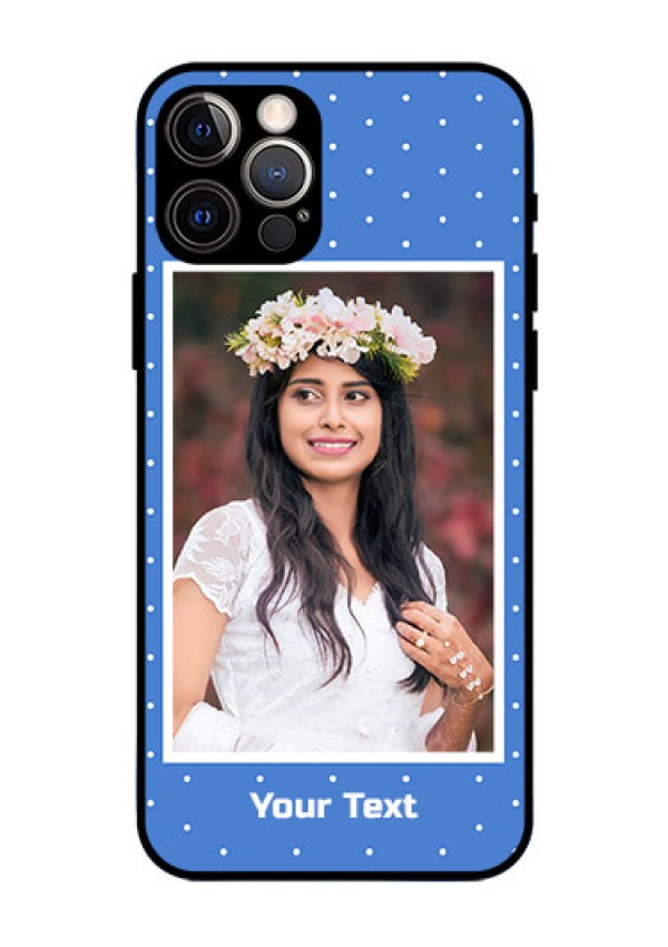 Iphone 12 Pro Photo Printing on Glass Case  - Polka dots design