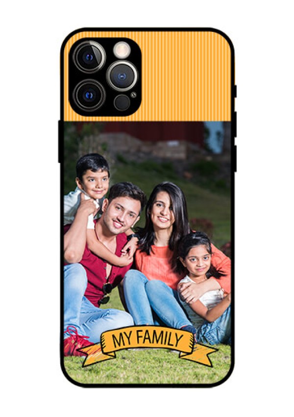 Iphone 12 Pro Custom Glass Phone Case  - My Family Design