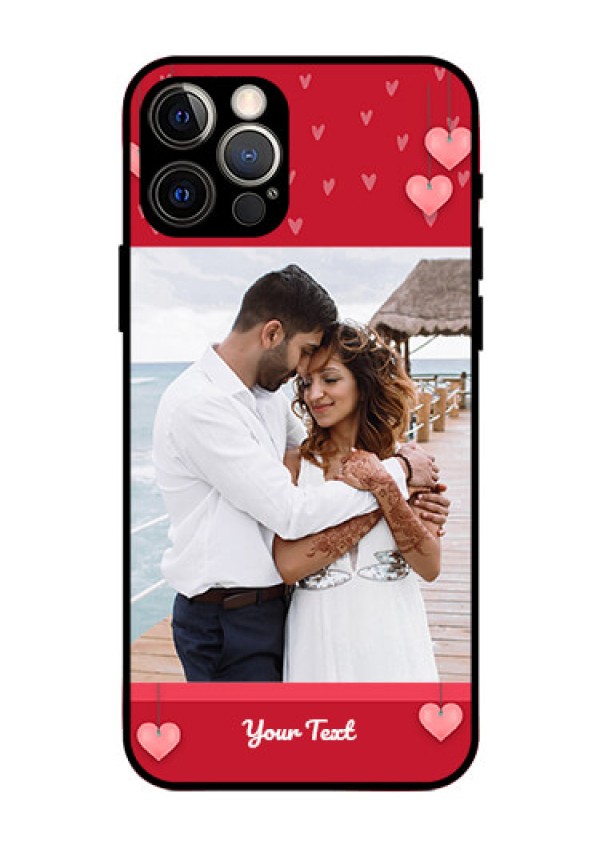 Iphone 12 Pro Custom Glass Phone Case  - Valentines Day Design