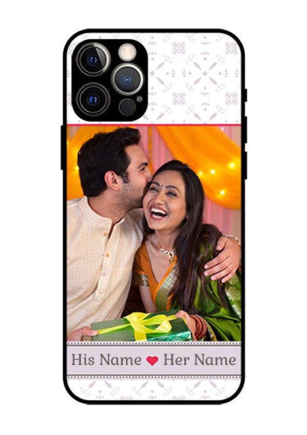 Iphone 12 Pro Custom Glass Mobile Case  - with Photo and Ethnic Design