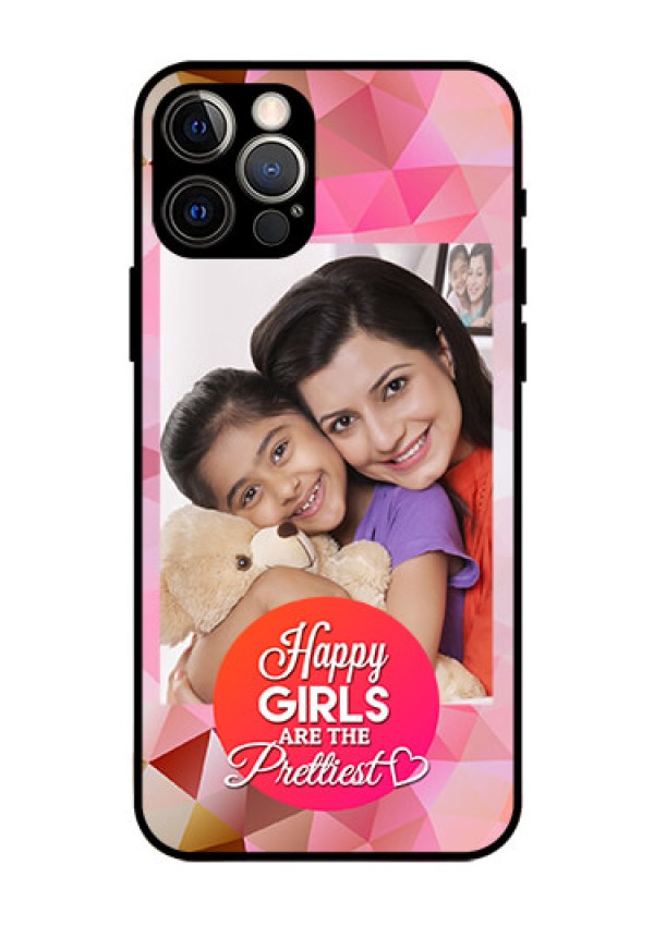 Iphone 12 Pro Photo Printing on Glass Case  - Abstract Triangle Design