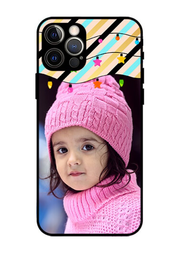 Iphone 12 Pro Custom Glass Mobile Case  - Lights Hanging Design