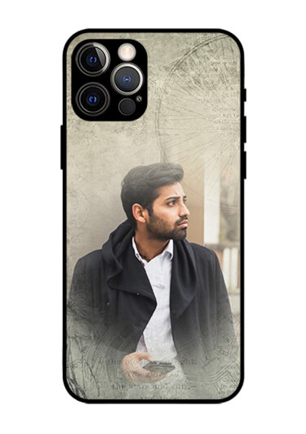 Iphone 12 Pro Custom Glass Phone Case  - with vintage design