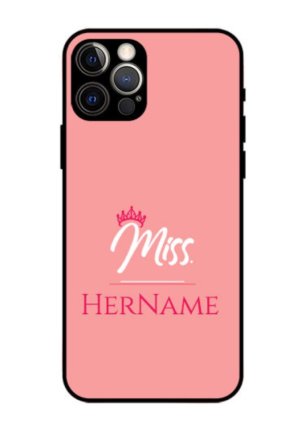 Iphone 12 Pro Custom Glass Phone Case Mrs with Name