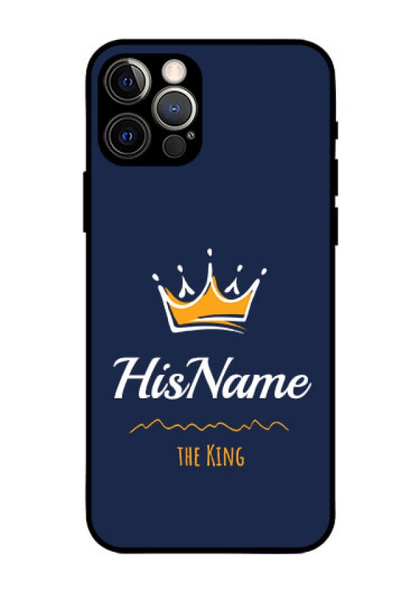 Iphone 12 Pro Glass Phone Case King with Name