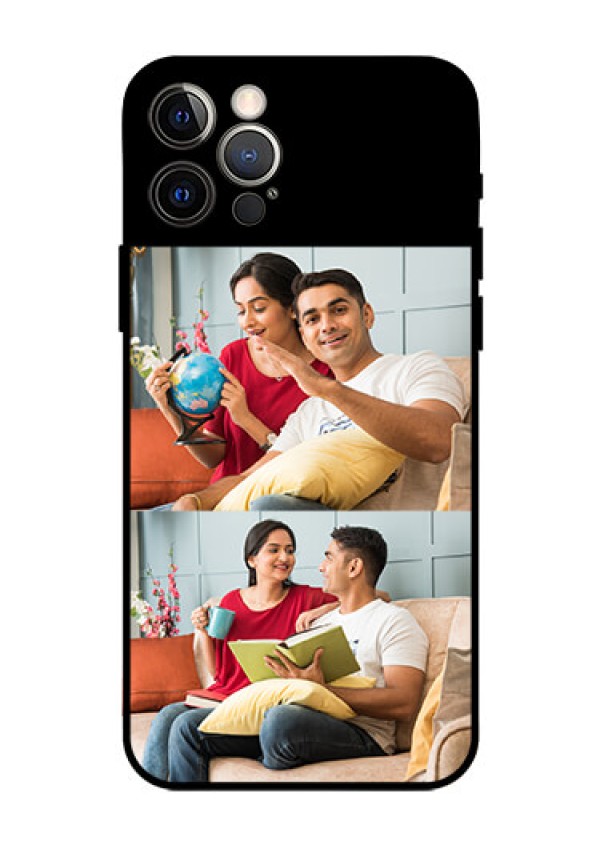 Iphone 12 Pro 2 Images on Glass Phone Cover