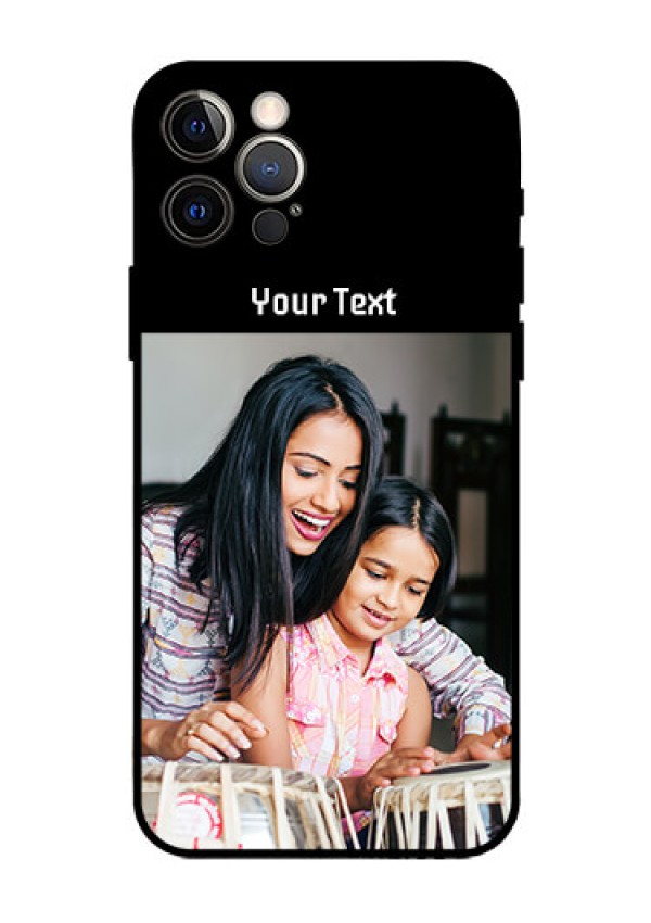 Iphone 12 Pro Photo with Name on Glass Phone Case
