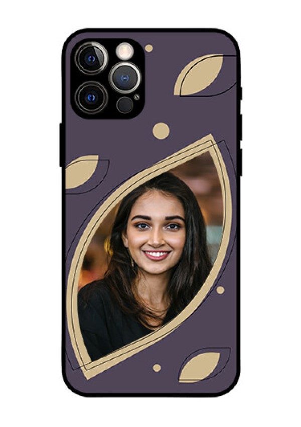 iPhone 12 Pro Custom Glass Mobile Case - Falling Leaf Design