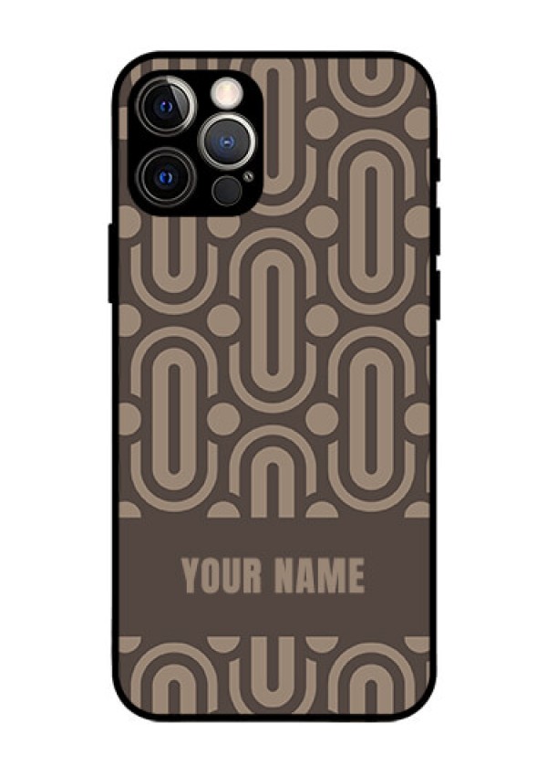 iPhone 12 Pro Custom Glass Phone Case - Captivating Zero Pattern Design