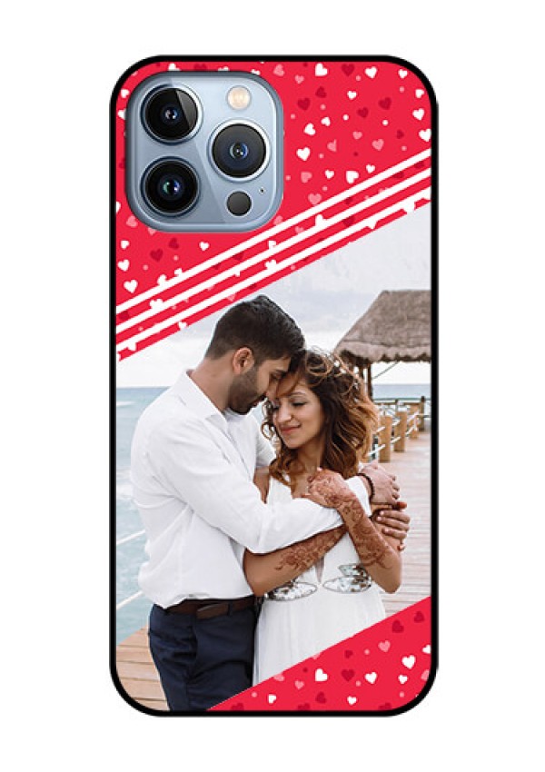 iPhone 13 Pro Max Custom Glass Mobile Case - Valentines Gift Design