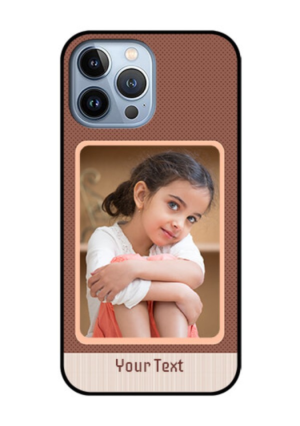 iPhone 13 Pro Max Custom Glass Phone Case - Simple Pic Upload Design