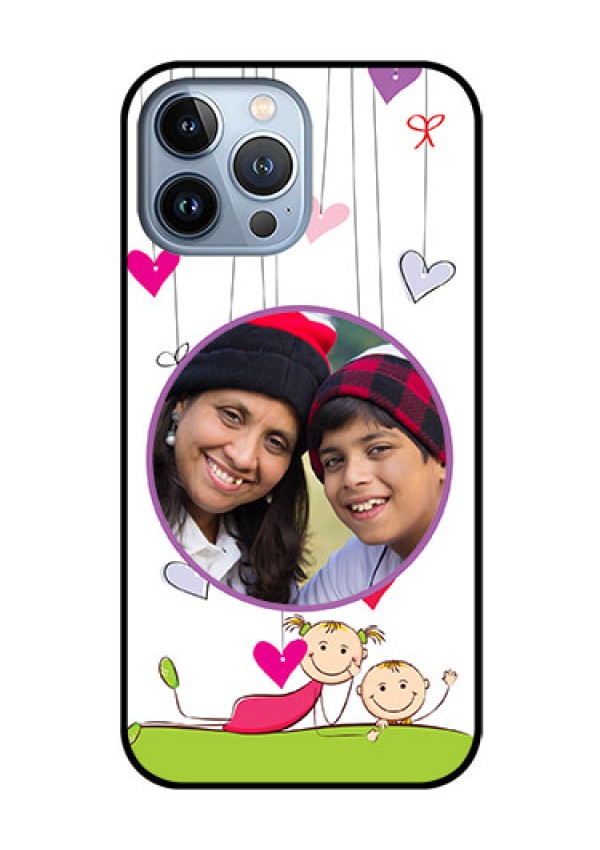 iPhone 13 Pro Max Photo Printing on Glass Case - Cute Kids Phone Case Design