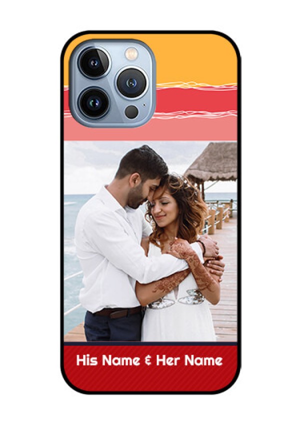 iPhone 13 Pro Max Custom Glass Mobile Case - Colorful Case Design