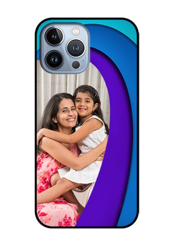 iPhone 13 Pro Max Photo Printing on Glass Case - Simple Pattern Design