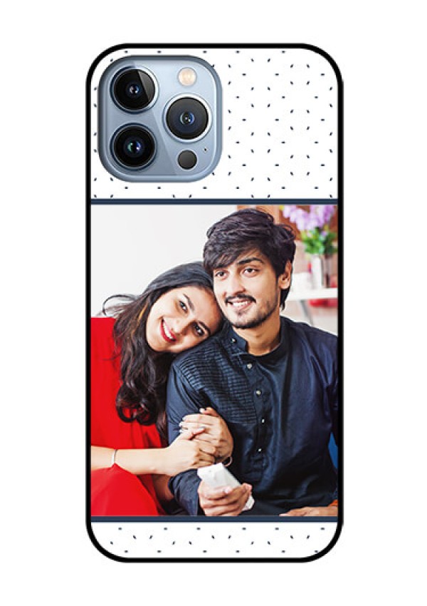 iPhone 13 Pro Max Personalized Glass Phone Case - Premium Dot Design