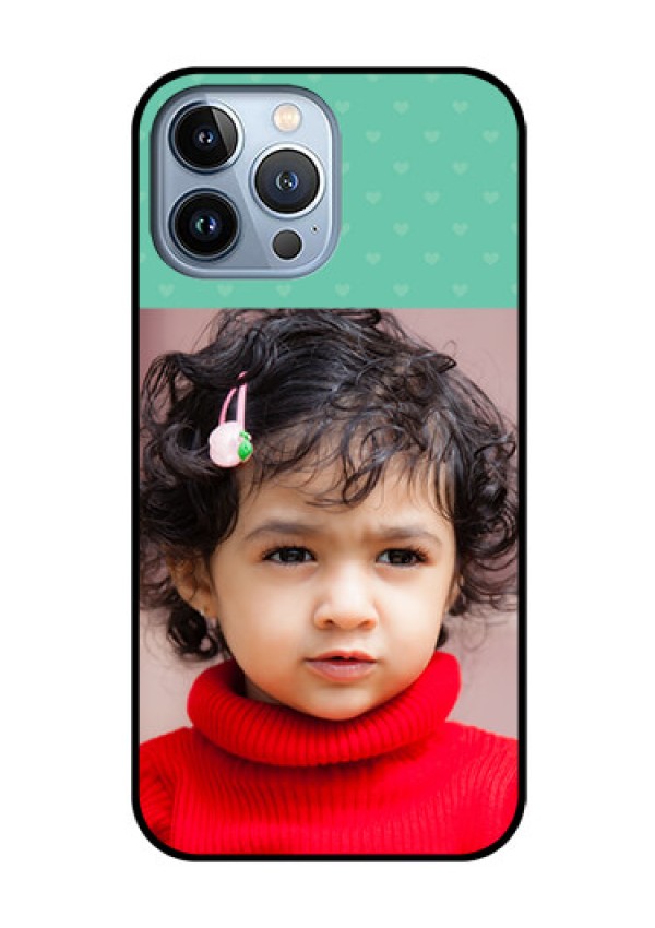 iPhone 13 Pro Max Custom Glass Phone Case - Lovers Picture Design