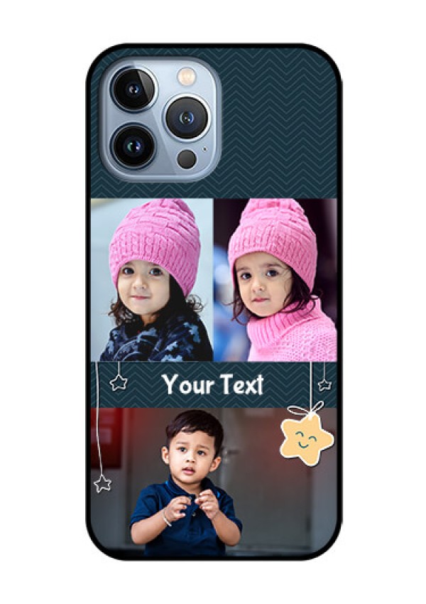 iPhone 13 Pro Max Custom Glass Mobile Case - Hanging Stars Design
