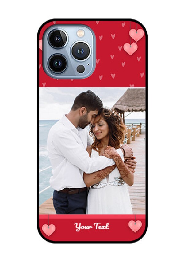 iPhone 13 Pro Max Custom Glass Phone Case - Valentines Day Design