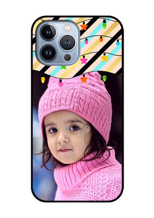 iPhone 13 Pro Max Custom Glass Mobile Case - Lights Hanging Design