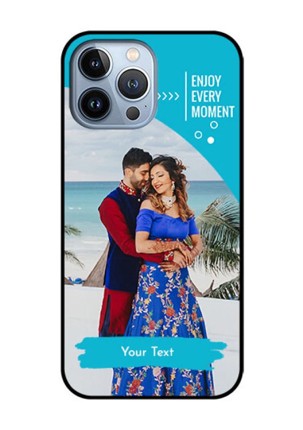 iPhone 13 Pro Max Custom Glass Mobile Case - Happy Moment Design